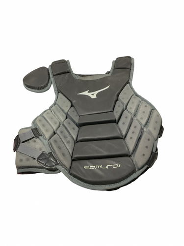 Used Mizuno SAMURAI CHEST PROTECTOR Catchers Chest Protector Black Adult 11834-S000052815