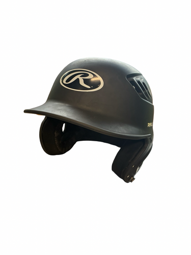 Used Rawlings HELMET Batting Helmet No Mask Black MD 11682-S000134921