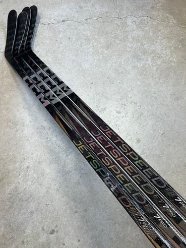 4 PACK 80 Flex P29 Senior CCM Jetspeed FT7 Pro Right Hand Hockey Stick Pro Stock (New)