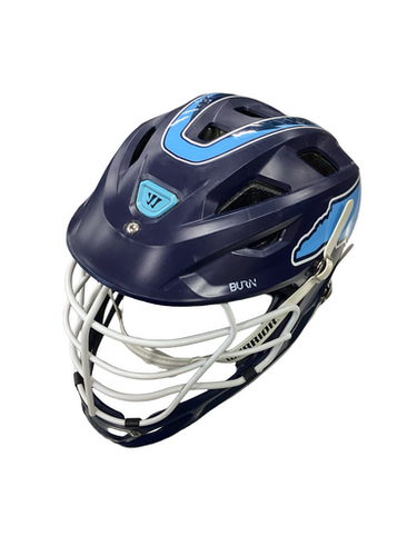 Used Warrior Burn Lacrosse Helmet Navy Blue One Size 11613-s000171915