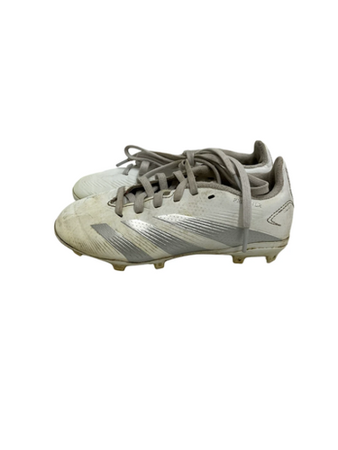Used Adidas Predator Yth 12.5 White Soccer Cleats 11692-s000144196