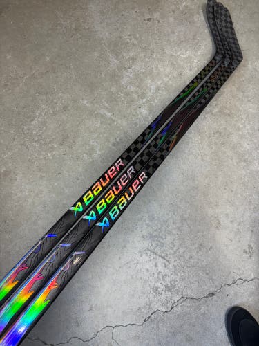 3 Pack 87 Flex P92 Senior Bauer Flylite Left Hand Hockey Stick NHL Pro Stock (New)