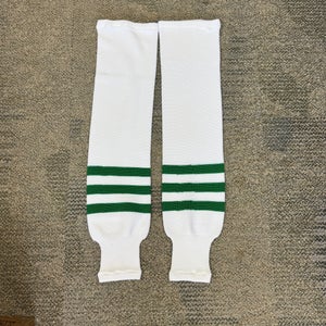 White/Green Senior Hockey Socks (New)