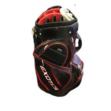 Used Tour Edge Exotics Xtreme Pro Deluxe Men's Golf Cart Bag Black 11730-s000068286