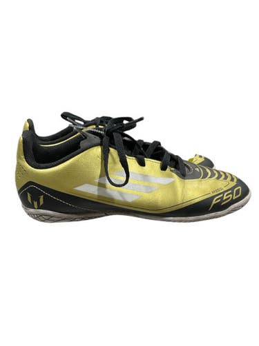 Used Adidas Soccer Indoor Shoes Gold Junior 04.5 11847-s000031292