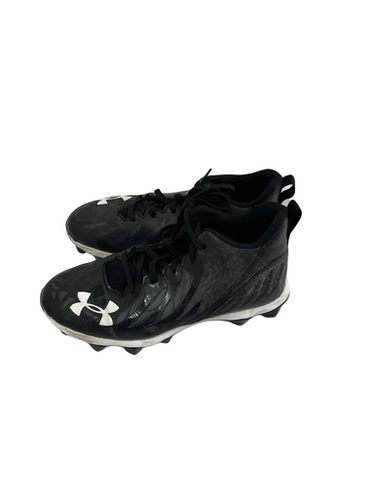 Used Under Armour Spotlight Jr 5.5 Black Football Cleats 11692-s000144388