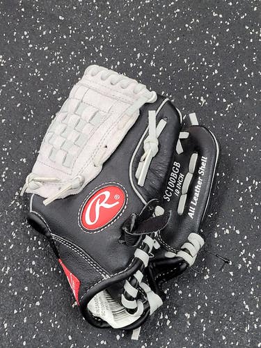 Used Rawlings SURE CATCH BB/SB Glove RH Throw Grey 10" 11849-S000041539