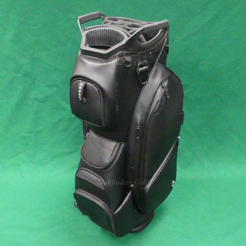 Vessel Lux Black 15-Way Golf Cart Bag w/ Raincover