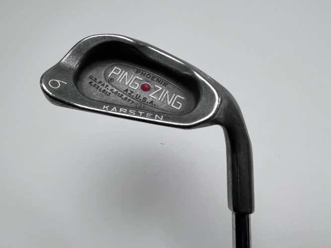 Ping Zing Single 6 Iron Red Dot 1* Flat JZ Stiff Steel Mens RH