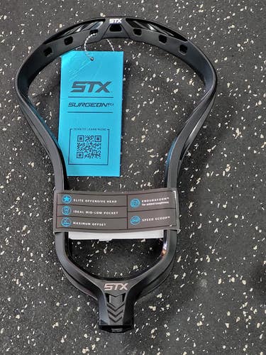 STX SURGEON 1K Mens Lacrosse Head Black 11849-S000041491