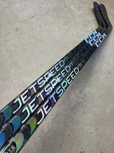 3 PACK 80 Flex P92M Senior CCM JetSpeed FT5 Pro Left Hand Hockey Stick Pro Stock NHL (New)
