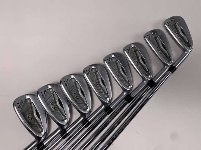 Ping S56 Iron Set 3-PW Black Dot KBS Tour Stiff Steel Mens RH
