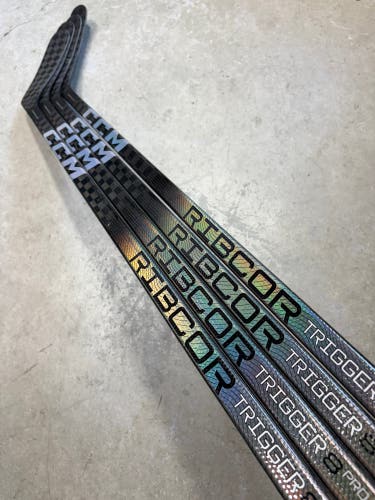 4 PACK 80 Flex P92M Senior CCM RibCor Trigger 8 Pro Right Hand Hockey Stick Pro Stock NHL (New)