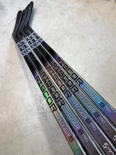 5 PACK 80 Flex P92M Senior CCM RibCor Trigger 8 Pro Right Hand Hockey Stick Pro Stock NHL (New)