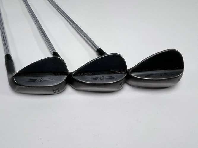 Titleist Vokey SM8 Jet Black Wedge Set 50* 8 54* 12 | 58* 12 Wedge Steel Mens RH