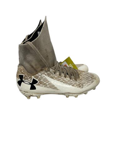 Used Under Armour Jr Fb Cleats White Junior 04 11847-s000031603