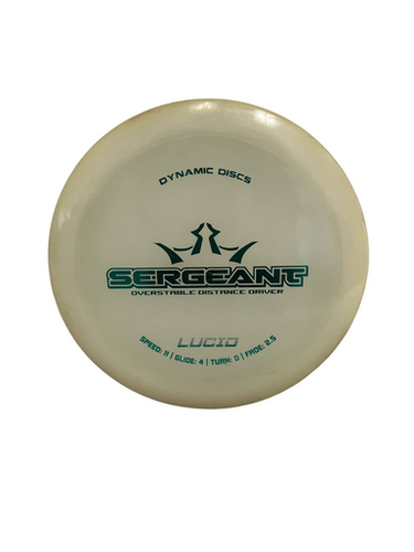 Used Dynamic Discs Lucid Sergeant Disc Golf Driver Clear 174g 11692-s000144740