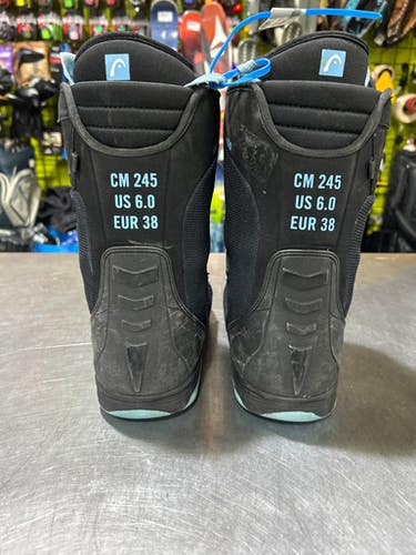 Used Head 4d Boa Womens Snowboard Boots Black Senior 6 11605-s000210963