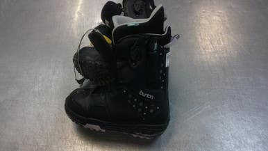 Used Burton Imprint 1 Mens Snowboard Boots Black Senior 7 11339-s000197205