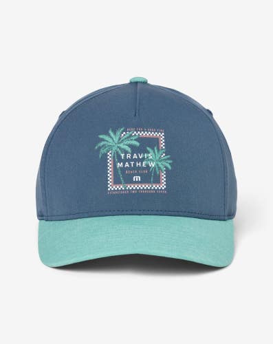 TravisMathew Beach Resort Snapback Hat Blue Horizon
