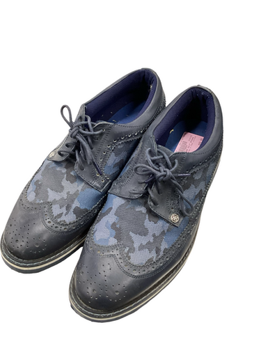 Used G Fore Leather Mens Golf Shoes Navy Blue Senior 11.5 11613-s000173357