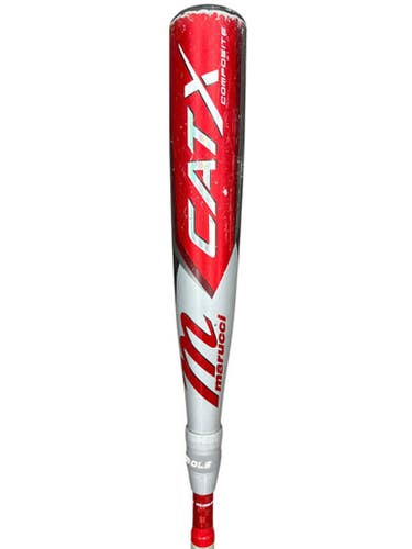Used Marucci Cat X Composite Msbccpx10 29 19 -10 Usssa 2 3 4” Bat - Silver And Red 11835-s000202055
