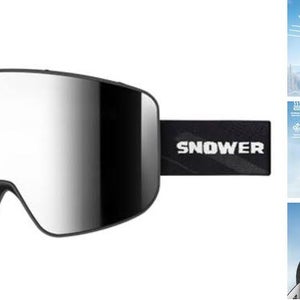 Snower Ski Snowboard OTG Goggles - A1 - Vlt 10% Black Frame Silver (New) 805814