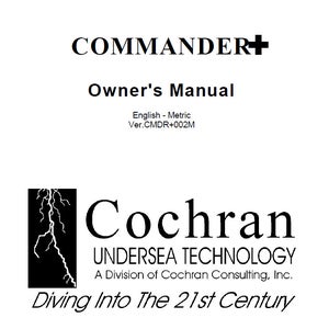 Printed Manual for Cochran Commander+ Scuba Dive Computer 47 Pages