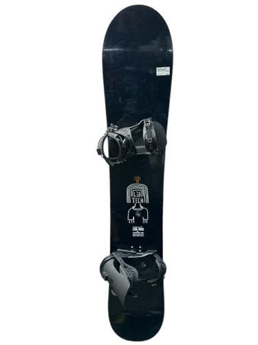 Used Lib Tech Lib Fig Men’s Complete 157cm Snowboard - Black White Orange 11835-s000202065