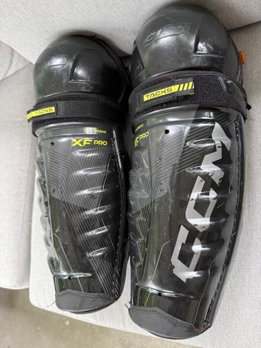 Senior CCM Tacks XF Pro 15" Shin Pads (Lightly Used)