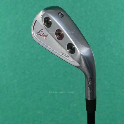 Edel Golf SMS Forged Single 6 Iron KBS Tour 120 Black PVD Steel Stiff *READ*