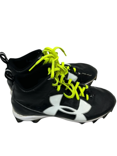 Used Under Armour Crusher Mens 6.5 Fb Cleats Black 11692-s000144876