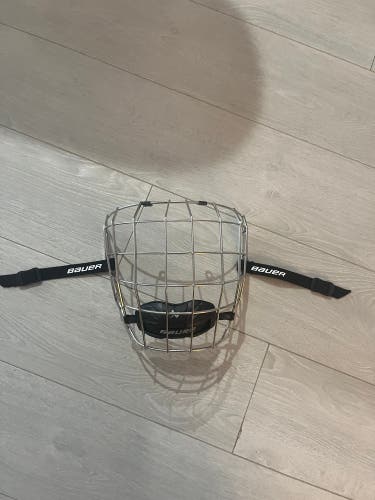 Large Bauer True Vision Full Cage  chrome cage (Used)