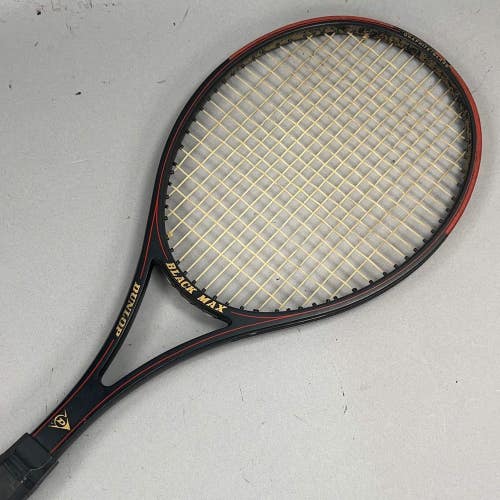 Dunlop Black Max Vintage Tennis Racquet 4 1/2" Grip & Head Size