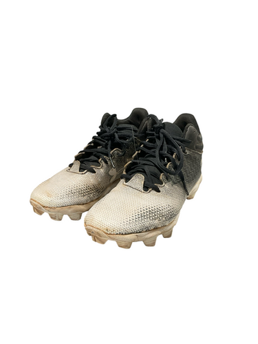 Used Under Armour Cleat Bb Sb Cleats Black And White Junior 04.5 11834-s000044069