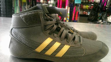 Used Adidas Wrestling Shoes Grey Senior 9 11868-s000066906