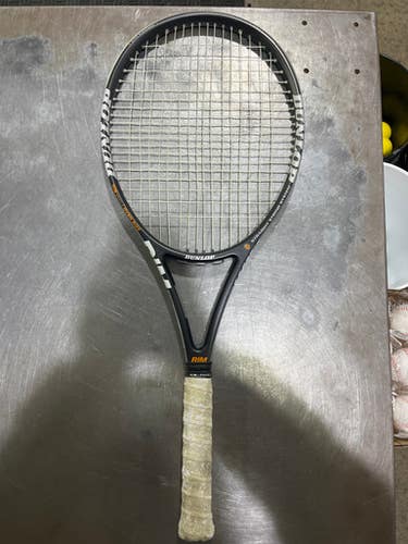 Used Dunlop Rim Professional-z Adult Tennis Racquet Black 4 1 2" 11605-s000211472