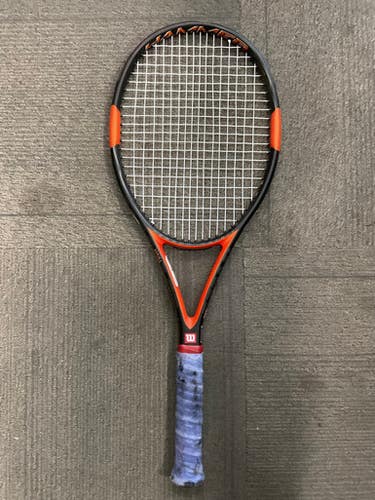 Used Wilson Hammer Tour Adult Tennis Racquet Orange 4 1 2" 11614-s000227646