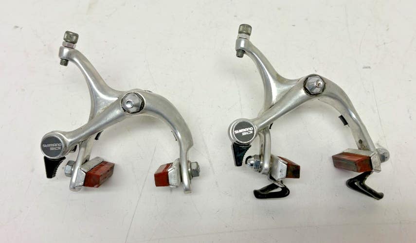 Vintage Shimano BR-L570 Silver Aluminum Side Pull Caliper Road Bike Brakes GREAT