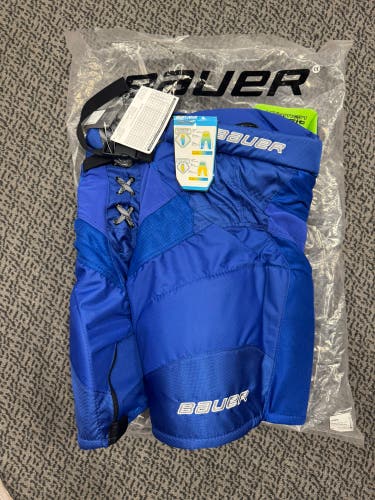 Senior Blue Large Bauer one 80 Women’s Hockey Pants (New)