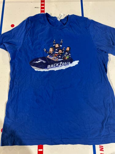 Tampa Bay Barstool Champs shirt Blue XL Men's Shirt (Used)