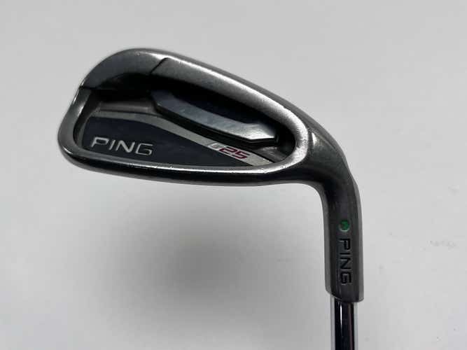 Ping G25 Pitching Wedge PW Green Dot 2* Up Stiff Steel Mens RH Midsize Grip