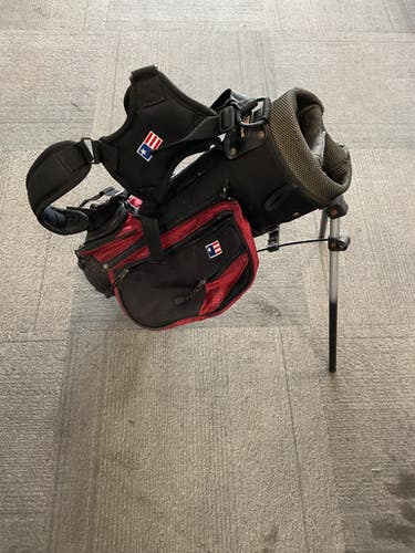 Used Us Kids Stand Bag Jr Stand Bag Black And Red 11614-s000228216
