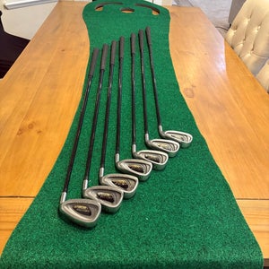 Golf Iron: Men's Right Handed Iron Set Regular Flex Graphite Shaft (Used)
