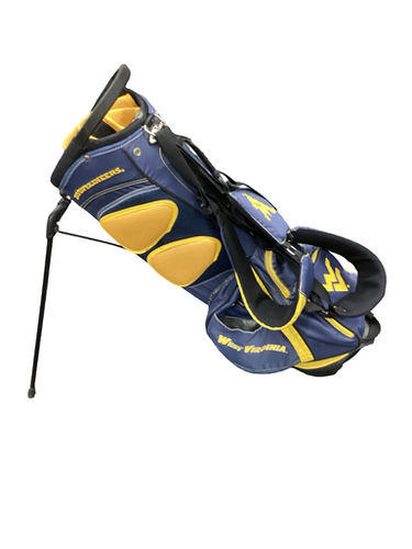 Used Teamgolf West Virginia Bag Mens Stand Bag Navy Blue 11613-s000174974