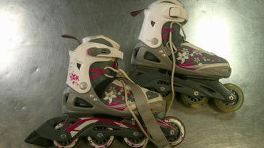 Used Bladerunner Adj 4-7 Child Roller Quad Skates White Adjustable 11868-s000067012