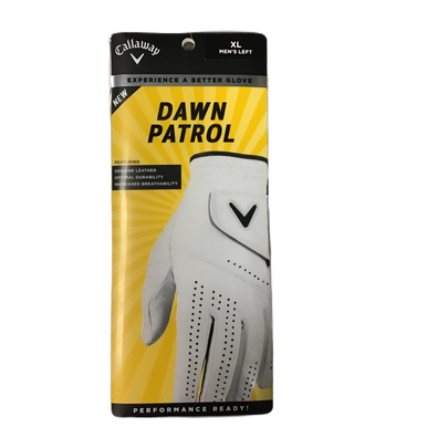 New Callaway Dawn Patrol Men's Left Golf Glove White M L 11730-s000068878