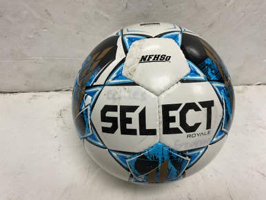 Used Select Royale Size 5 Soccer Ball White And Royal Blue 11855-s000197415