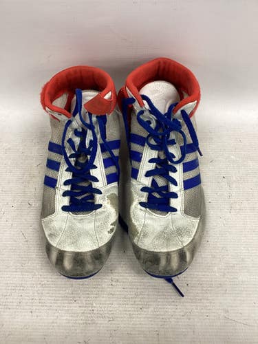 Used Adidas Wrestling Shoes White Senior 9 11851-s000042166
