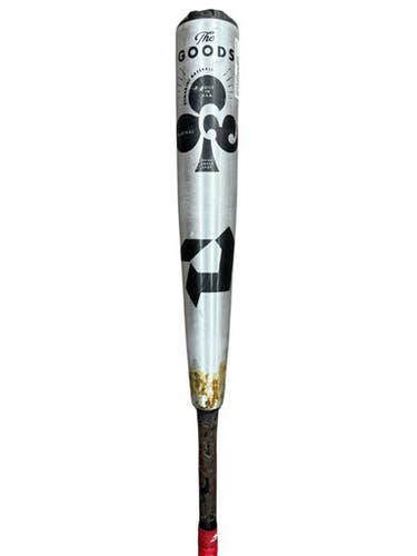 Used 2022 Demarini The Goods Gic-22 33 30 -3 Bbcor Bat - Silver And Black 11835-s000203308